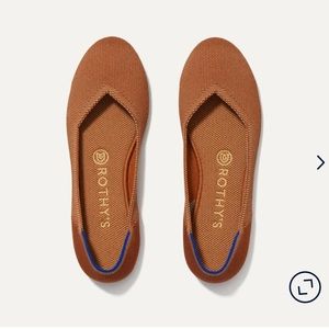 NIB Rothys “The Flat” Fawn, size 7